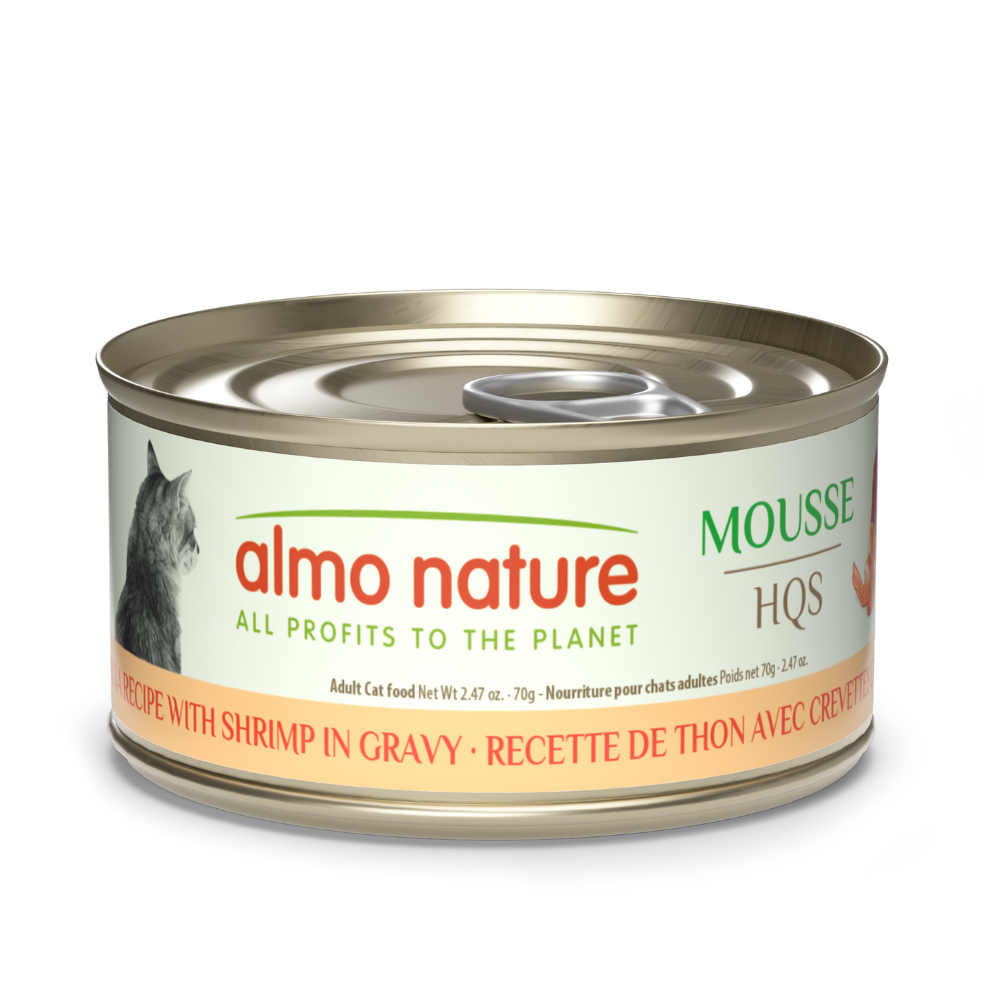 Almo Nature Natural HQS Tuna Recipe with Shrimp in Gravy
