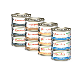 Almo Nature Rotational Diet Tuna SelectionTuna w/Anchiovies, Tuna w/cheese, Tuna w/Shrimp, Atlantic Tuna