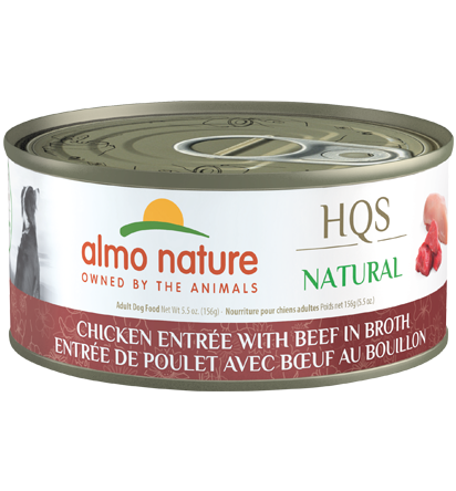 Almo Nature Chicken Entree with Beef in broth