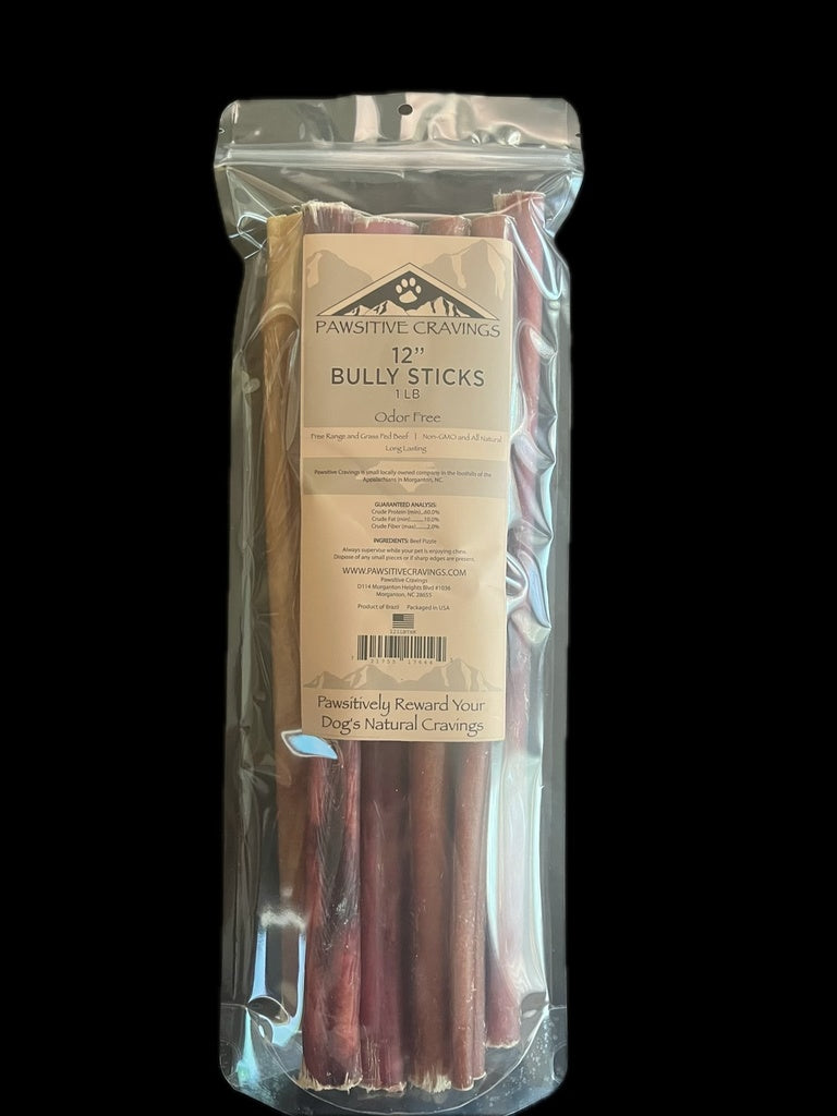 Pawsitive Cravings 1lb Bully 12 inch (Pack of 10 / $35.91ea)