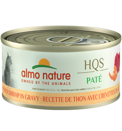 Almo Nature Natural HQS Tuna Recipe with Shrimp in Gravy