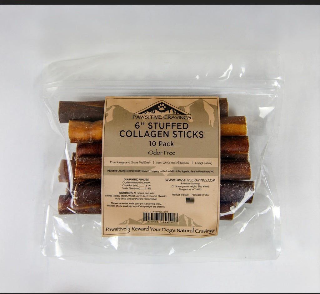 Pawsitive Cravings 100 CT 6 inch Stuffed Collagen-No Label (100ct / $1.53ea)