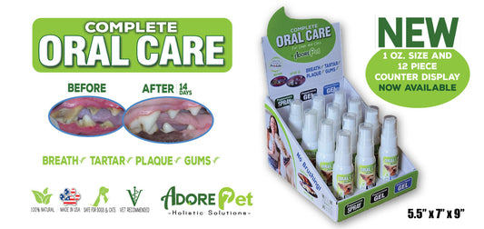 Adore Pet 1 oz. Oral Care Counter Display (12 pcs)