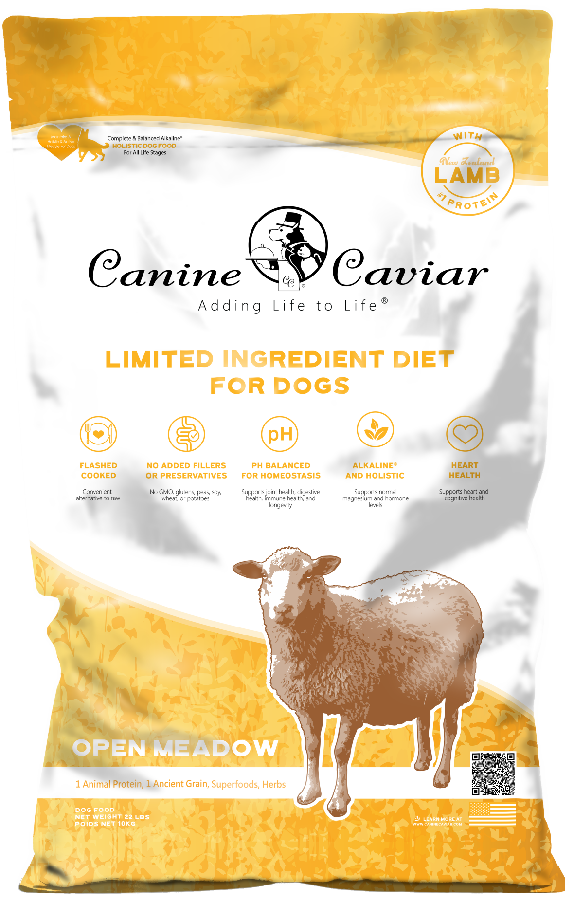 Canine Caviar Open Meadow Limited Ingredient Alkaline® Entrée All Life Stages