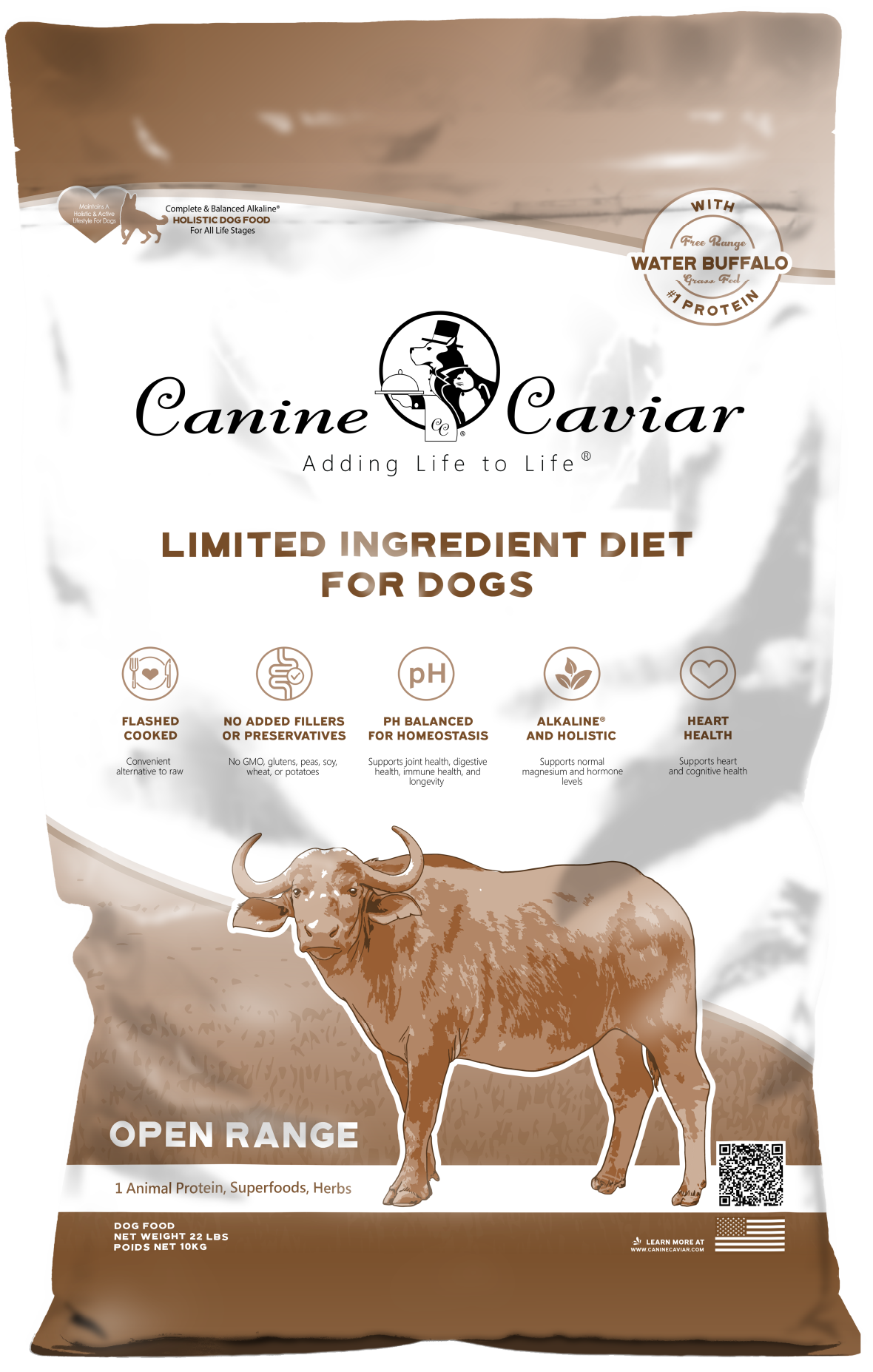 Canine Caviar Open Range Limited Ingredient Alkaline® Entrée All Life Stages