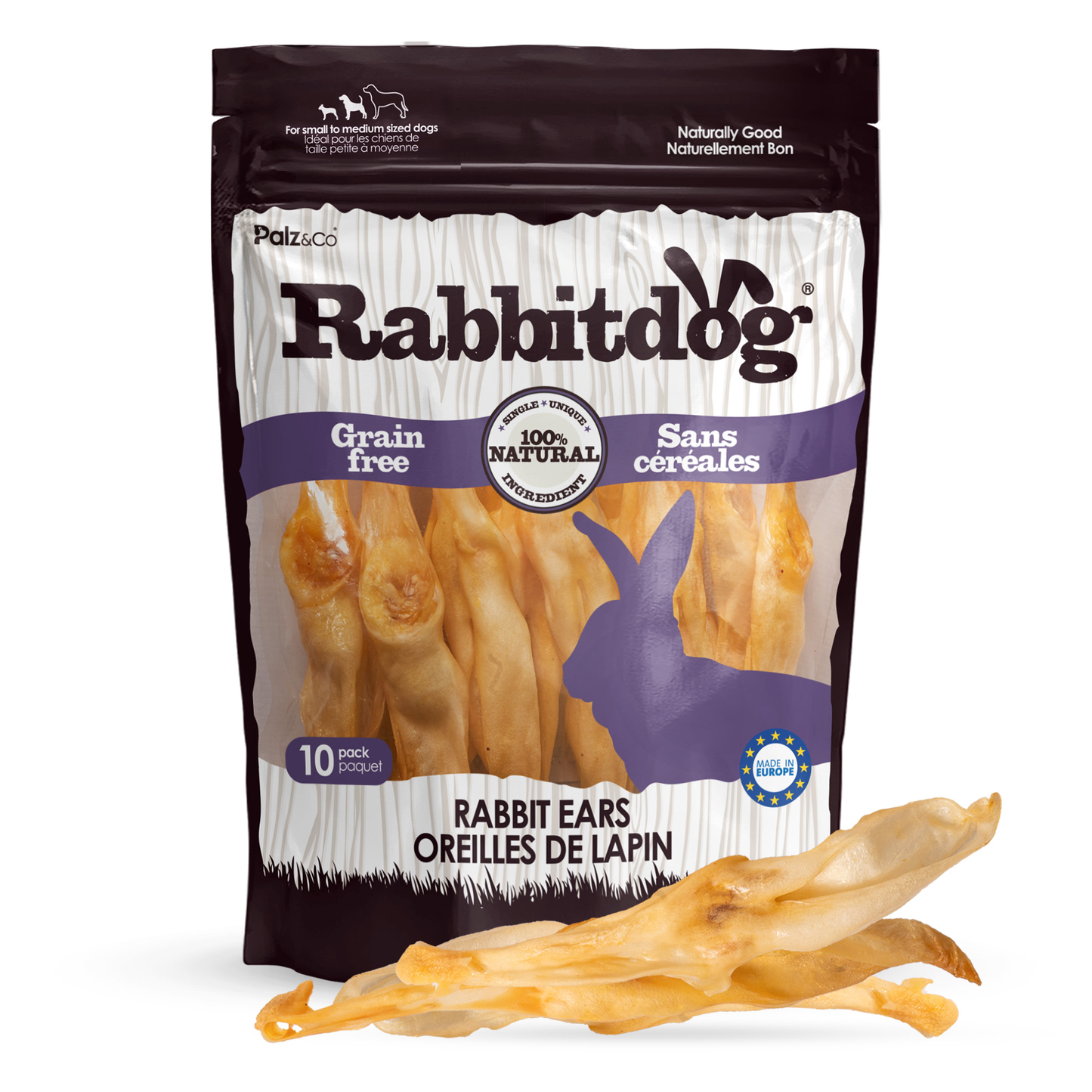 Palz & Co Rabbitdog Rabbit Ears 10 Pack