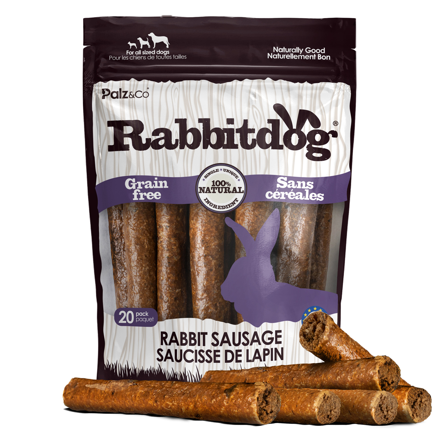 Palz & Co Rabbitdog Rabbit Sausage