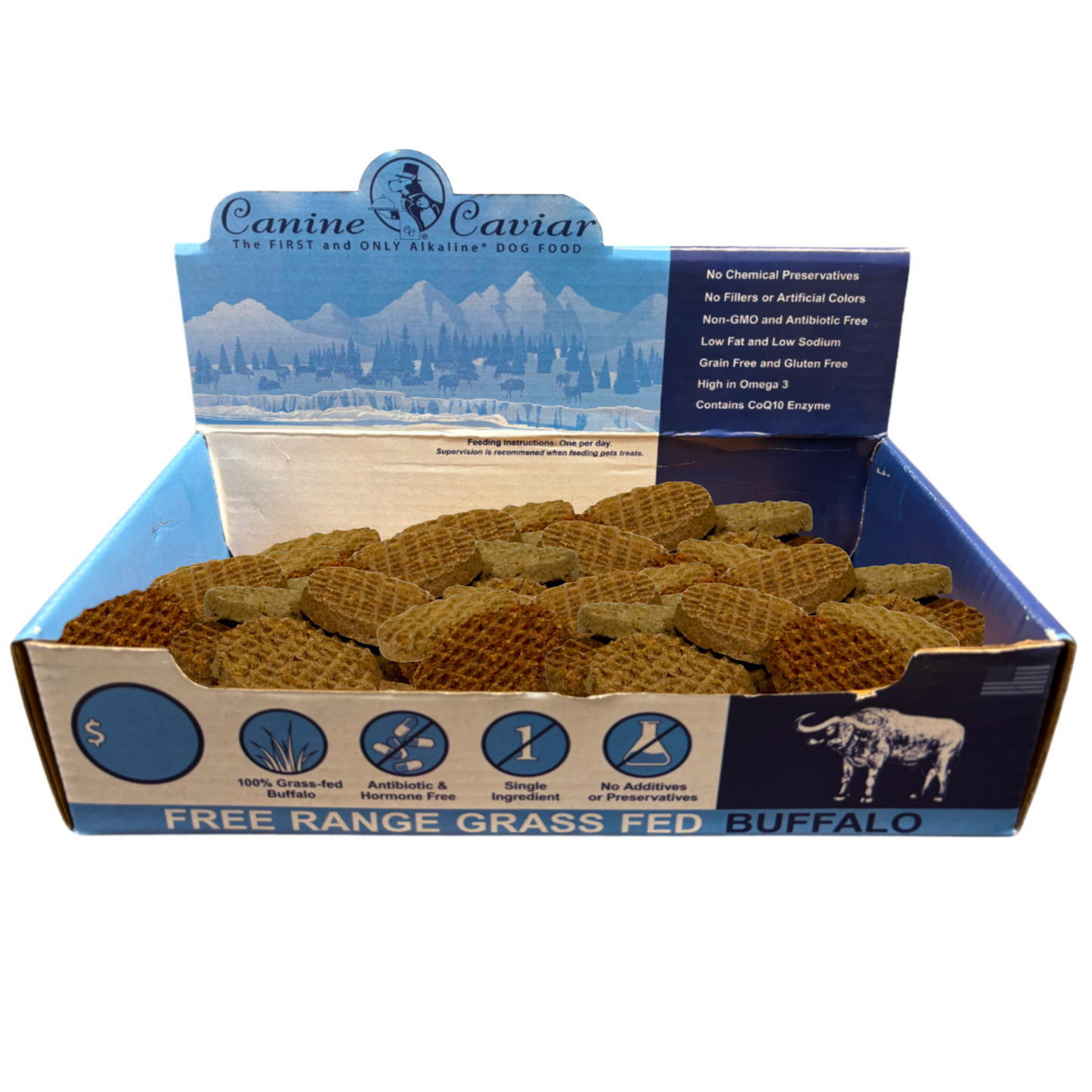 Canine Caviar Cold Pressed Tripe Patties Box Display Box (30ct)