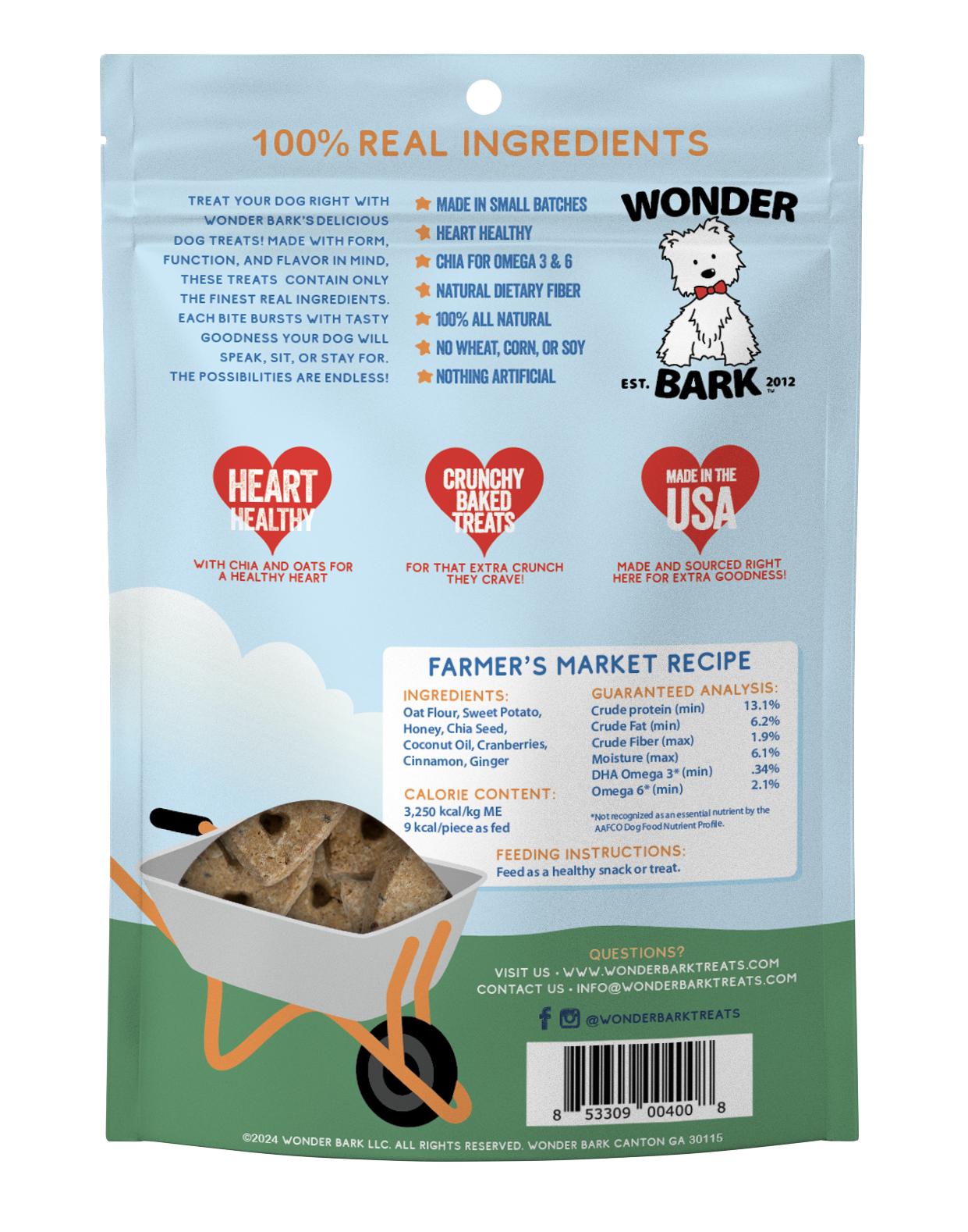 Wonder Bark Everydays - Farmers Market All Natural Dog Treats