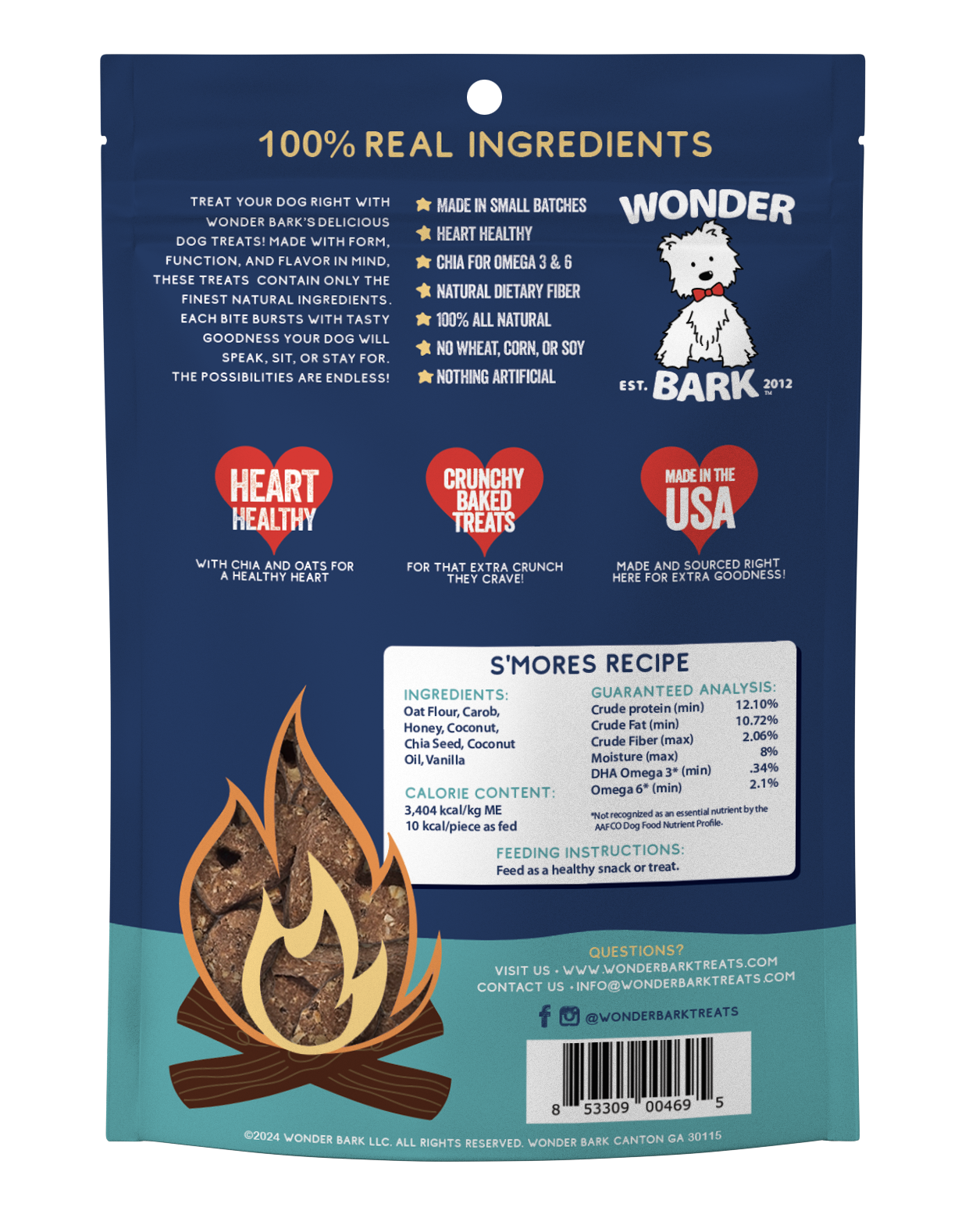 Wonder Bark Everydays - S'mores All Natural Dog Treats
