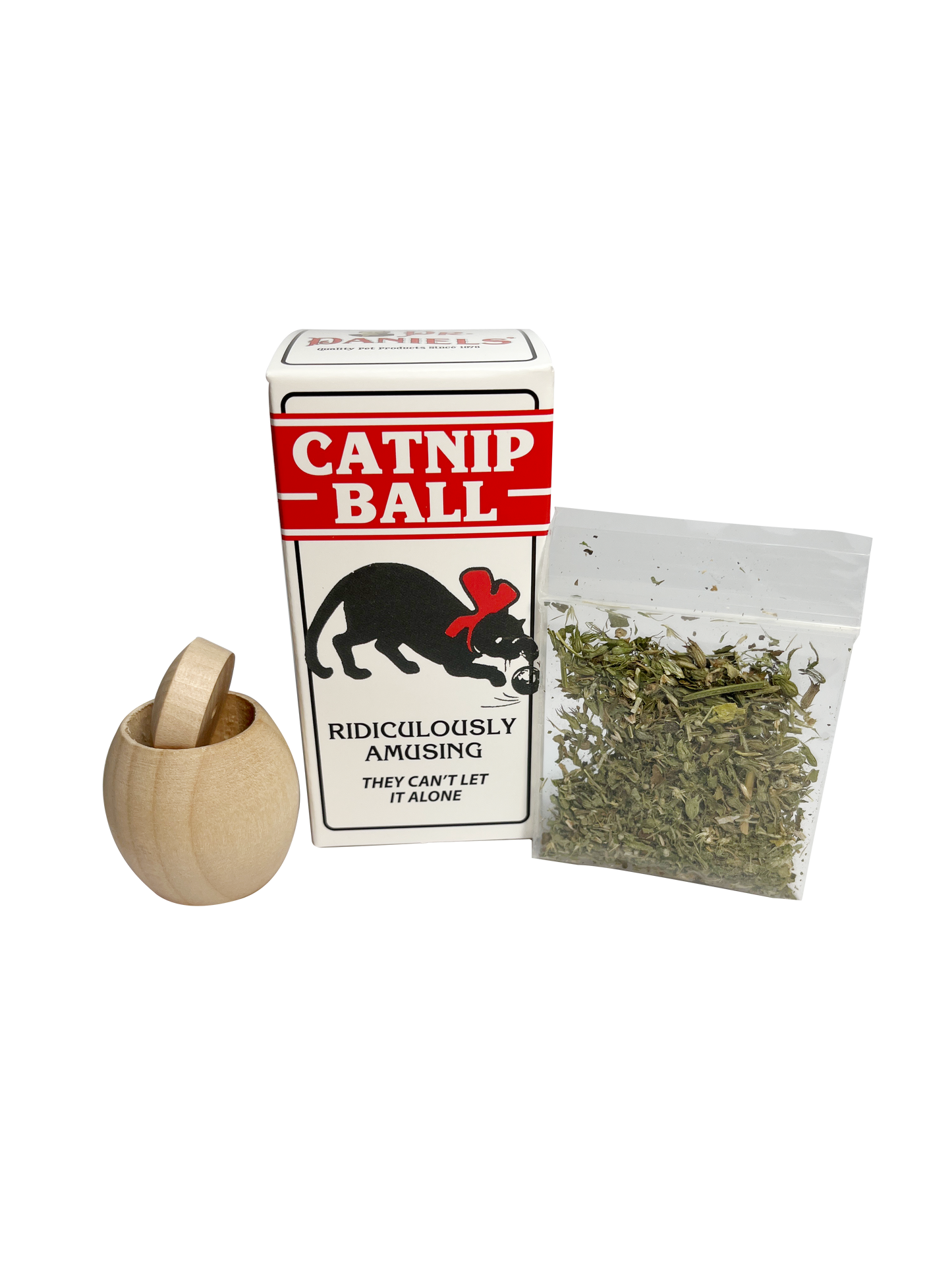 Dr. Daniels Original Wooden Ball with Catnip Display (12 units per display)
