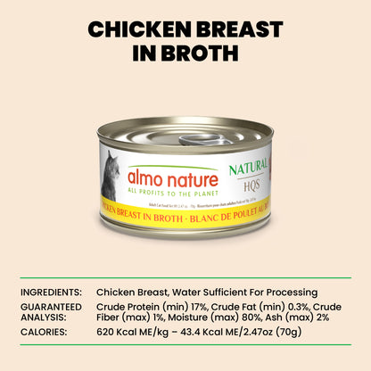 Almo Nature Natural HQS Chicken Breast in broth