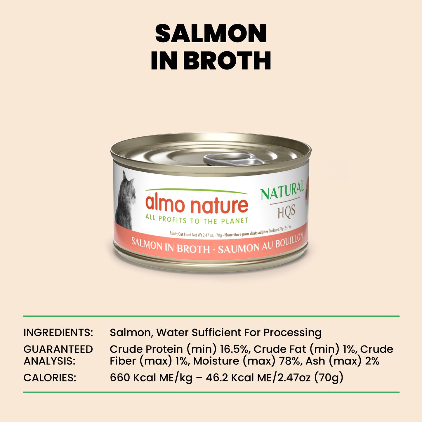 Almo Nature Natural HQS Salmon in broth
