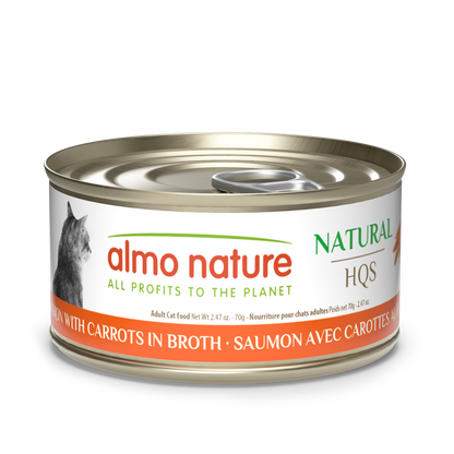 Almo Nature Natural HQS Salmon with Carrots in broth