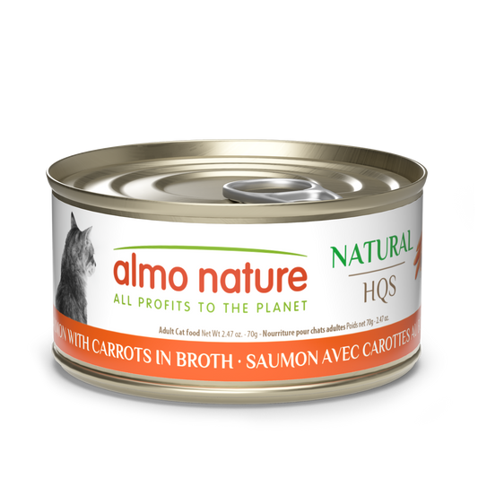 Almo Nature Natural HQS Salmon with Carrots in broth