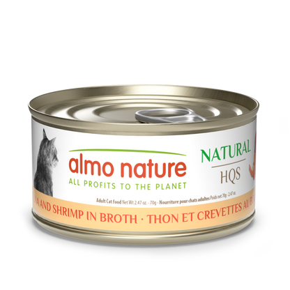 Almo Nature Natural HQS Tuna and Shrimp in broth