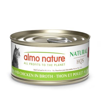 Almo Nature Natural HQS Tuna and Chicken in broth