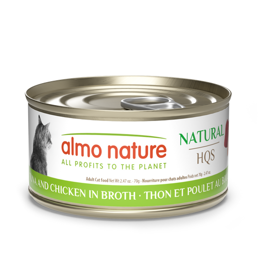 Almo Nature Natural HQS Tuna and Chicken in broth