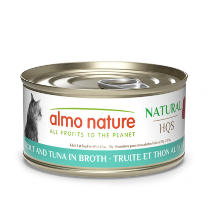 Almo Nature Natural HQS Trout and Tuna in broth