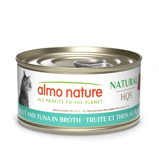 Almo Nature Natural HQS Trout and Tuna in broth