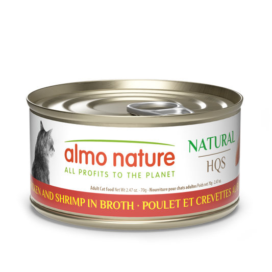 Almo Nature Natural HQS Chicken and Shrimp in broth