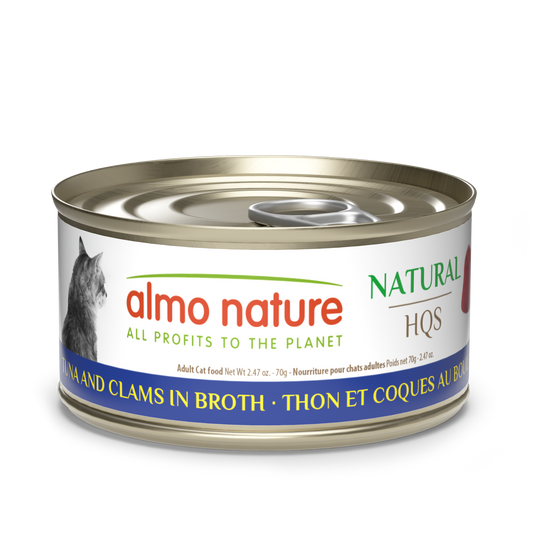 Almo Nature Natural HQS Tuna and Clams in broth