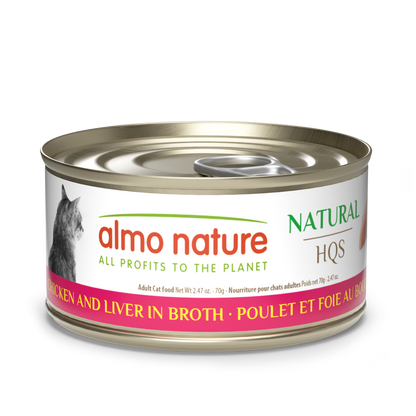 Almo Nature Natural HQS Chicken and Liver in broth