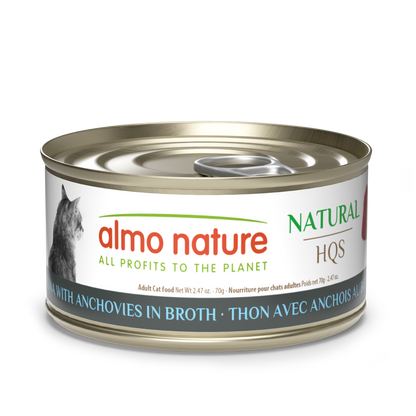 Almo Nature Natural HQS Tuna with Anchovies in broth