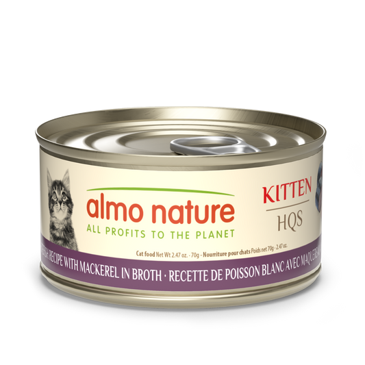 Almo Nature Natural HQS Whitefish with Mackerel in broth - Kitten