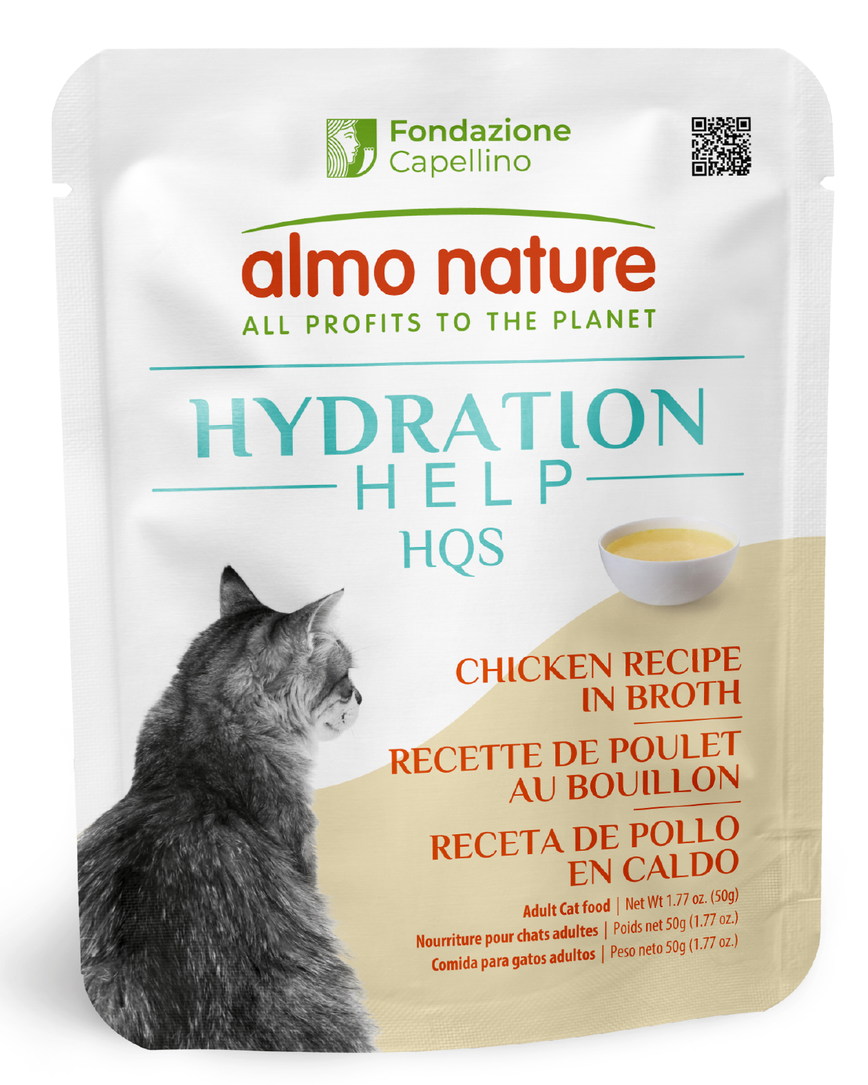 Almo Nature Hydration Help HQS Chicken Recipe in Broth