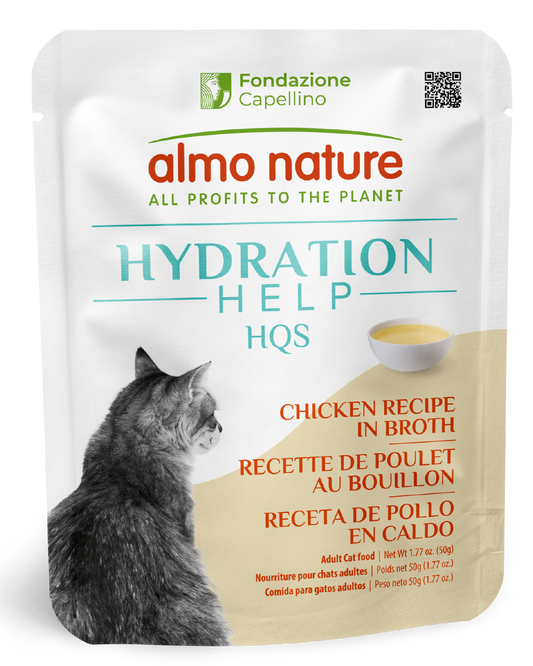Almo Nature Hydration Help HQS Chicken Recipe in Broth