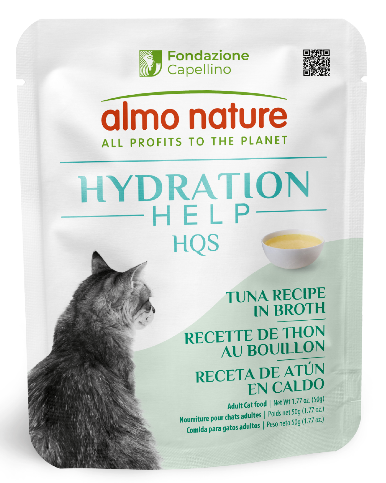 Almo Nature Hydration Help HQS Tuna Recipe in Broth