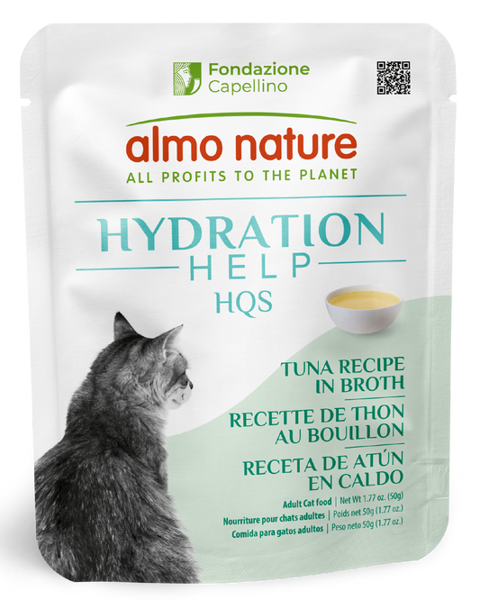 Almo Nature Hydration Help HQS Tuna Recipe in Broth