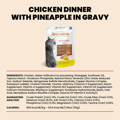Almo Nature La Cucina Chicken Dinner with Pineapple in gravy