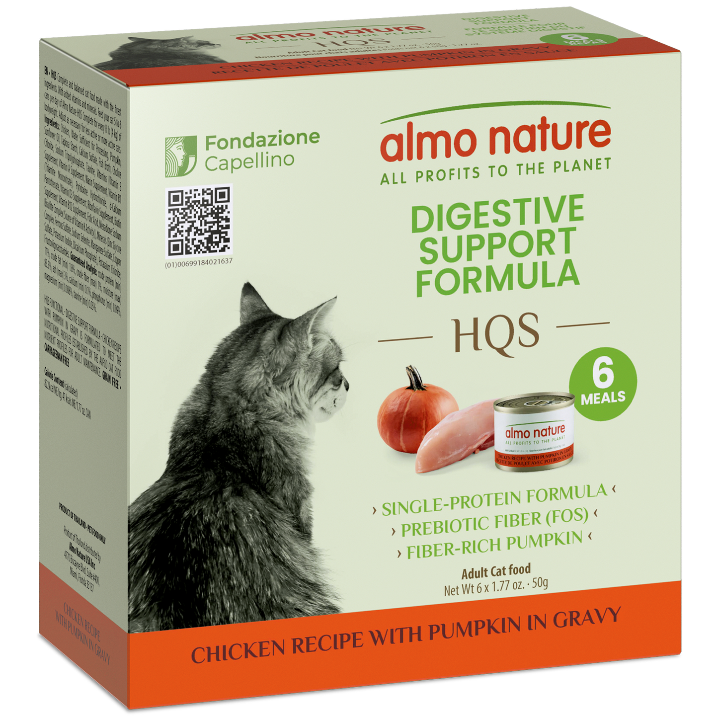 Almo Nature Digestive Support Formula - Chicken recipe with Pumpkin in gravy