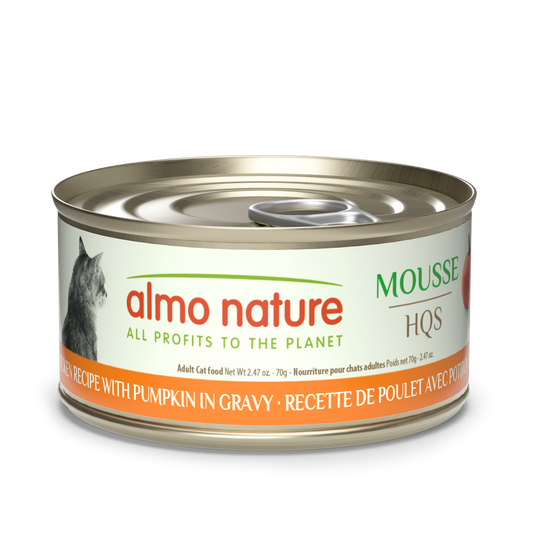 Almo Nature Natural HQS Chicken Recipe with Pumpkin in gravy