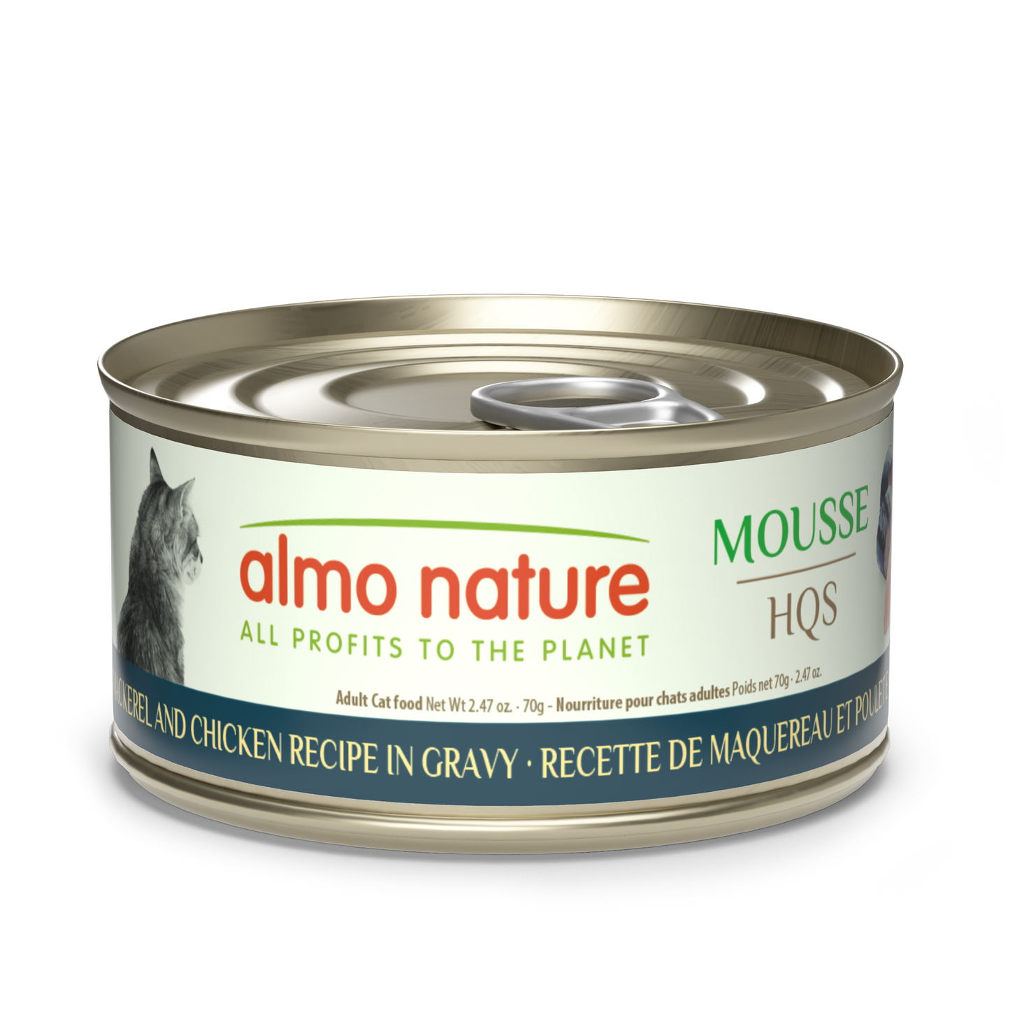 Almo Nature Natural HQS Mackerel and Chicken Recipe in gravy