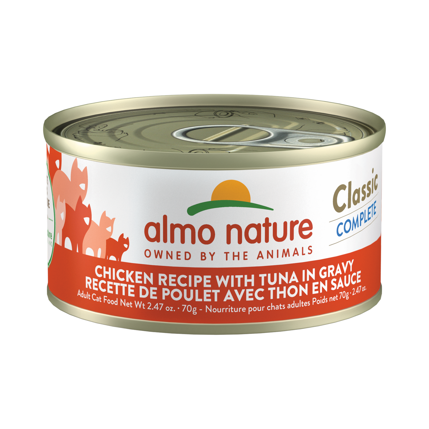 Almo Nature Classic Complete Chicken Recipe with Tuna in gravy
