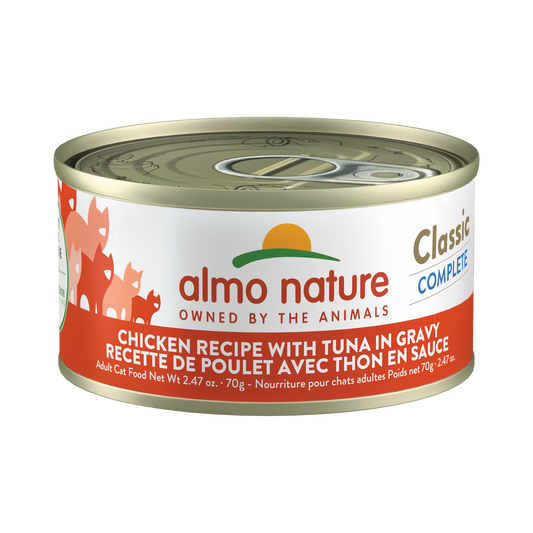 Almo Nature Classic Complete Chicken Recipe with Tuna in gravy