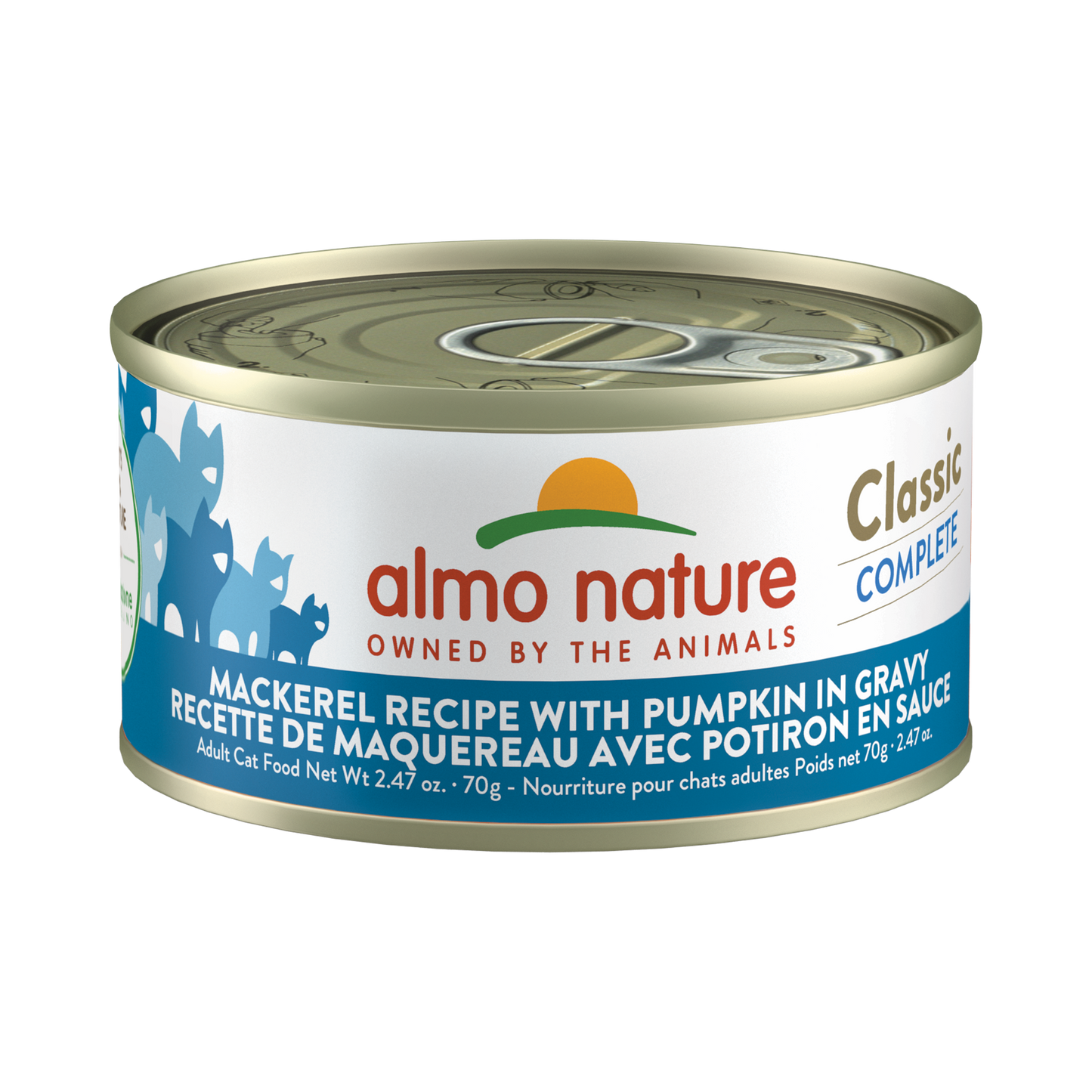 Almo Nature Classic Complete Mackerel Recipe with Pumpkin in gravy