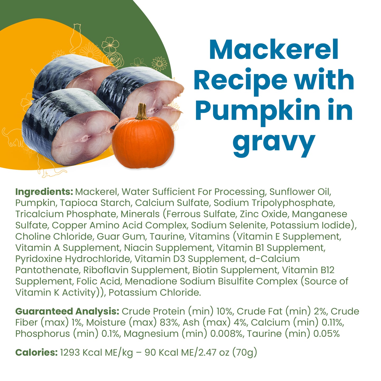 Almo Nature Classic Complete Mackerel Recipe with Pumpkin in gravy