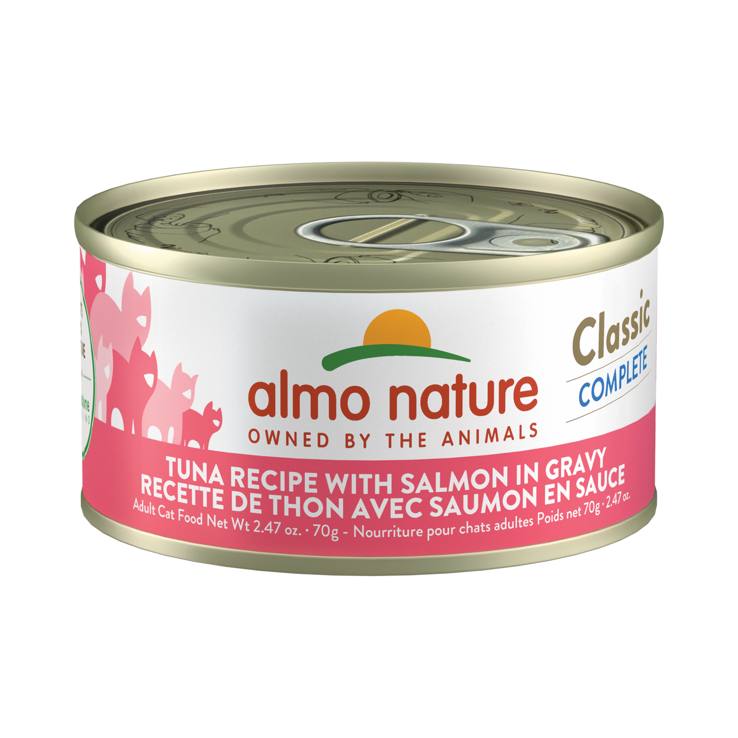 Almo Nature Classic Complete Tuna Recipe with Salmon in gravy