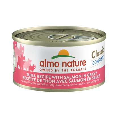 Almo Nature Classic Complete Tuna Recipe with Salmon in gravy