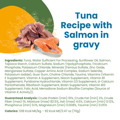 Almo Nature Classic Complete Tuna Recipe with Salmon in gravy