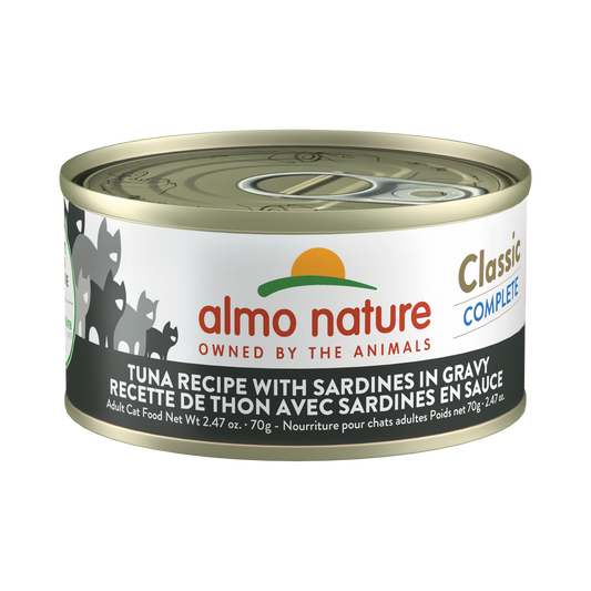 Almo Nature Classic Complete Tuna Recipe with Sardines in gravy