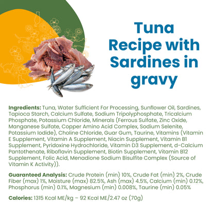 Almo Nature Classic Complete Tuna Recipe with Sardines in gravy