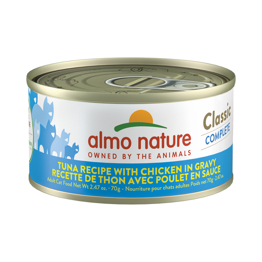 Almo Nature Classic Complete Tuna Recipe with Chicken in gravy