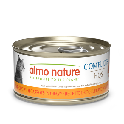Almo Nature Complete HQS Chicken Recipe with Carrots in gravy