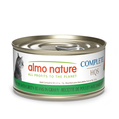Almo Nature Complete HQS Chicken Recipe with Green Beans in gravy