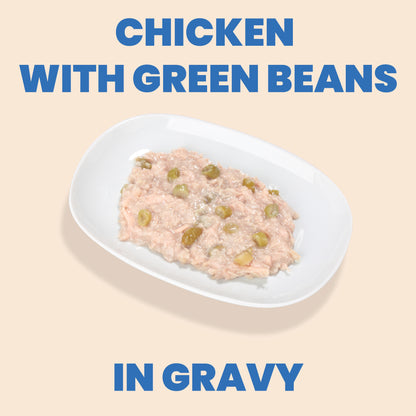 Almo Nature Complete HQS Chicken Recipe with Green Beans in gravy